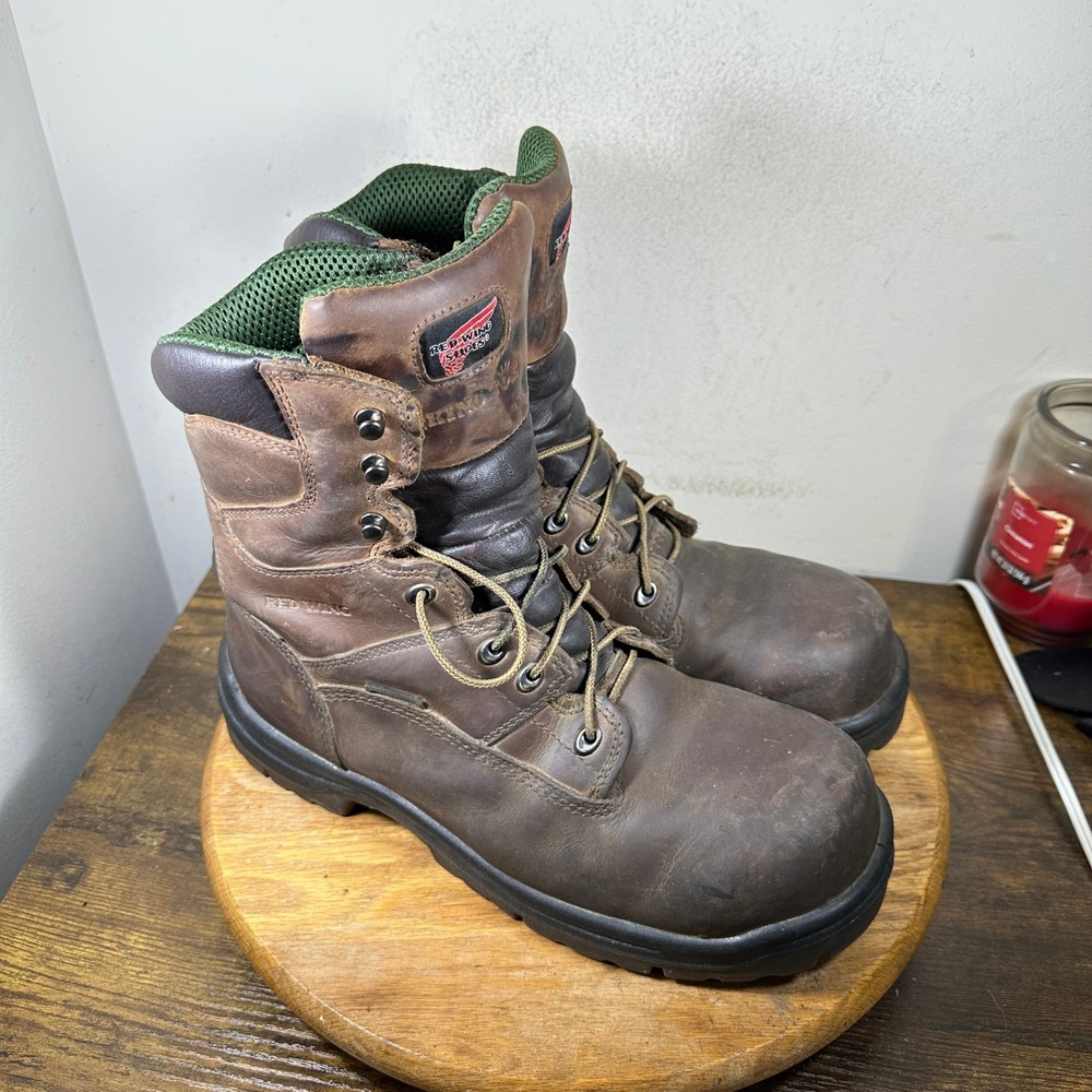 Red Wing King Toe 2244 Mens 11.5 D Brown Leather Safety Toe Work Boots EH